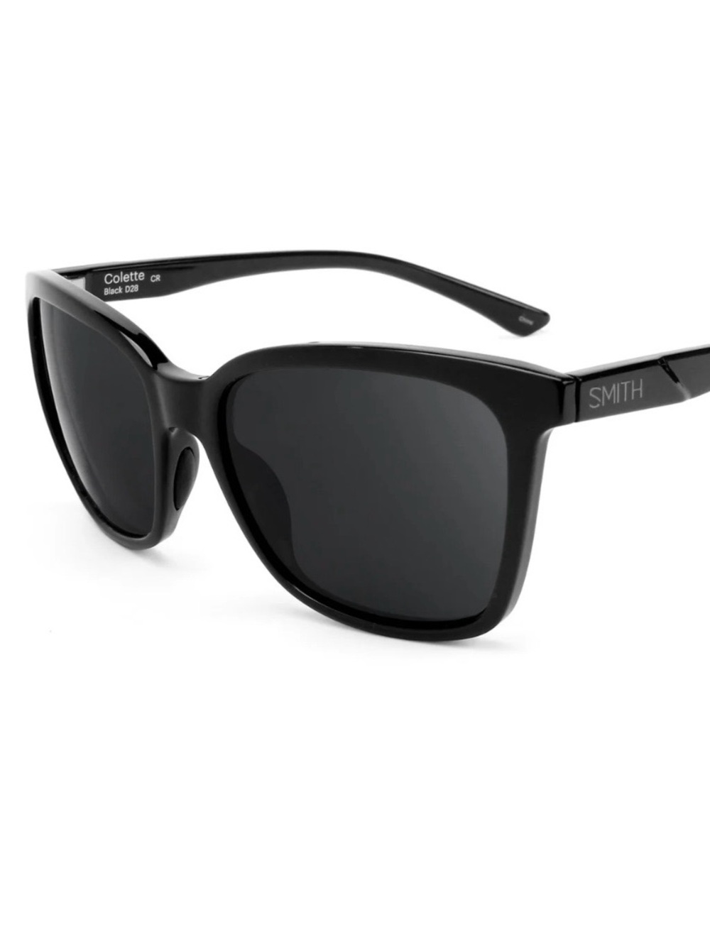 SMITH Colette Black Wayfarer-Style Sunglasses
